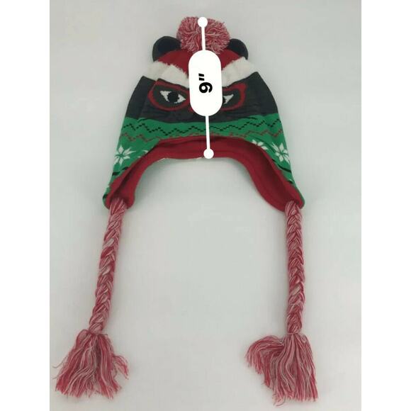 Unbranded Kids Beanie Hat Holiday Christmas Animal Glasses One Size  - Picture 3 of 3